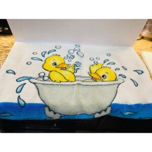 Ducks in a Tub Vintage Bath Mat